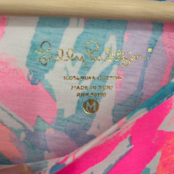 Lilly Pulitzer Marlowe Multi sparkling Sands shift Pima cotton dress Sz M - Picture 5 of 8